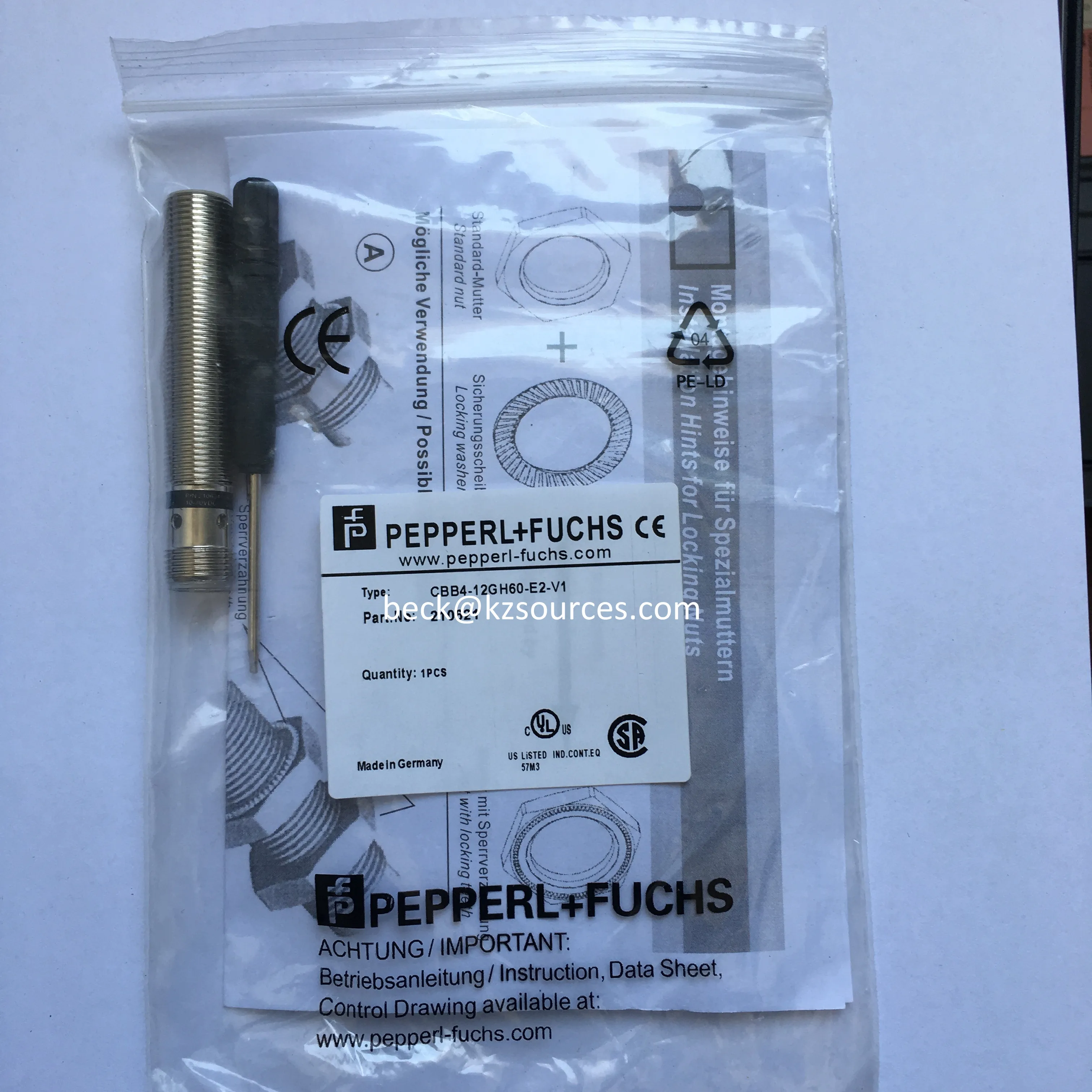 

(New Sensor ) CBB4-12GH60-E2-V1 SENSOR
