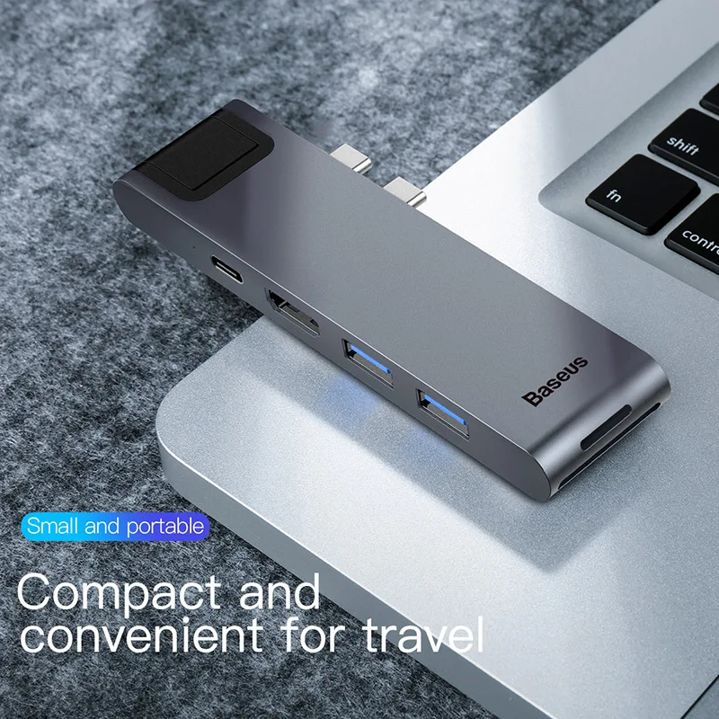Baseus Thunderbolt 3 Dock USB Type C to HDMI HUB Adapter for MacBook Samsung Dex Galaxy S10/S9 USB-C Converter Thunderbolt HDMI
