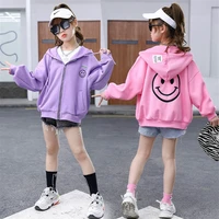 long sleeve jacket for girls kids cute print coat fashion spring autumn children outwear 2021 new arrival girls casual clothing