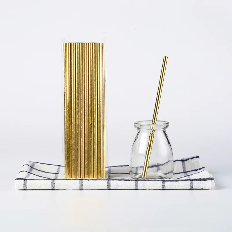 25 шт. бронзовая Соломка для украшения свадьбы дня рождения | Дом и сад