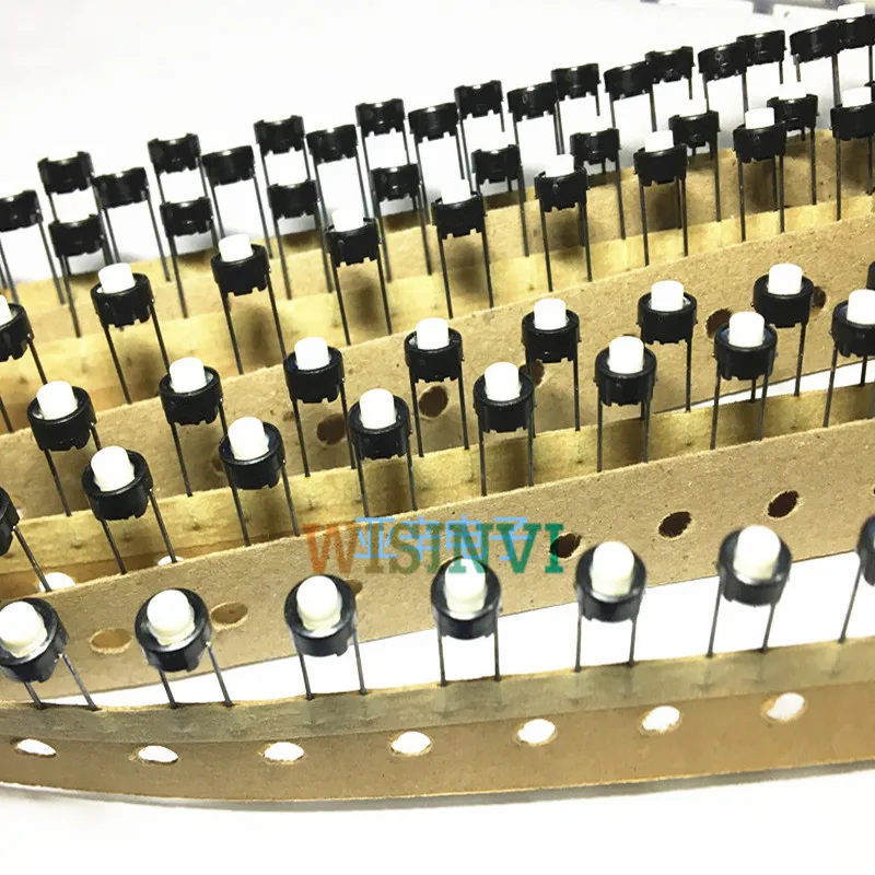 10-100PCS SKRGAED010 Tact Switch 6*6*5 white touch switch 6X6X5mm DIP Tactile Push Button Micro original | Обустройство дома