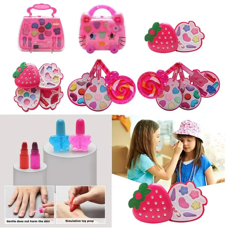 Детский набор игрушек для макияжа водорастворимые формулы ролевые игры