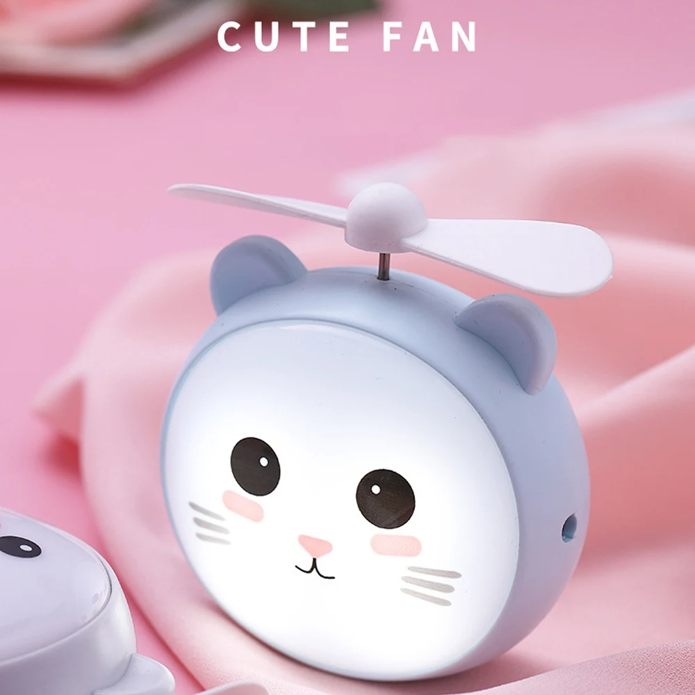 Летний кулер портативный вентилятор ручной USB перезаряжаемый Мини Складной для