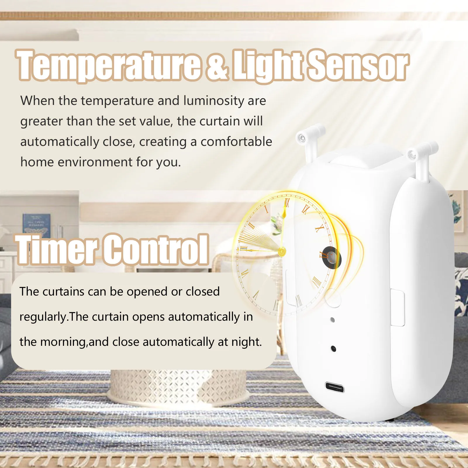 Tuya Bluetooth Smart Curtains Robot Wireless Automatic Curtain Opener Voice Remote Control Motor for Alexa Google Home | Обустройство