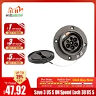 Гнездо Duosida Type2 16A 32A для EV, боковое входное отверстие IEC62196, европейский стандарт, однофазный вход, трехфазный