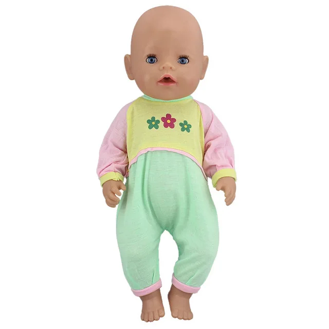 Недорогие милые зеленые комбинезоны одежда подходит для 18-дюймовых американских