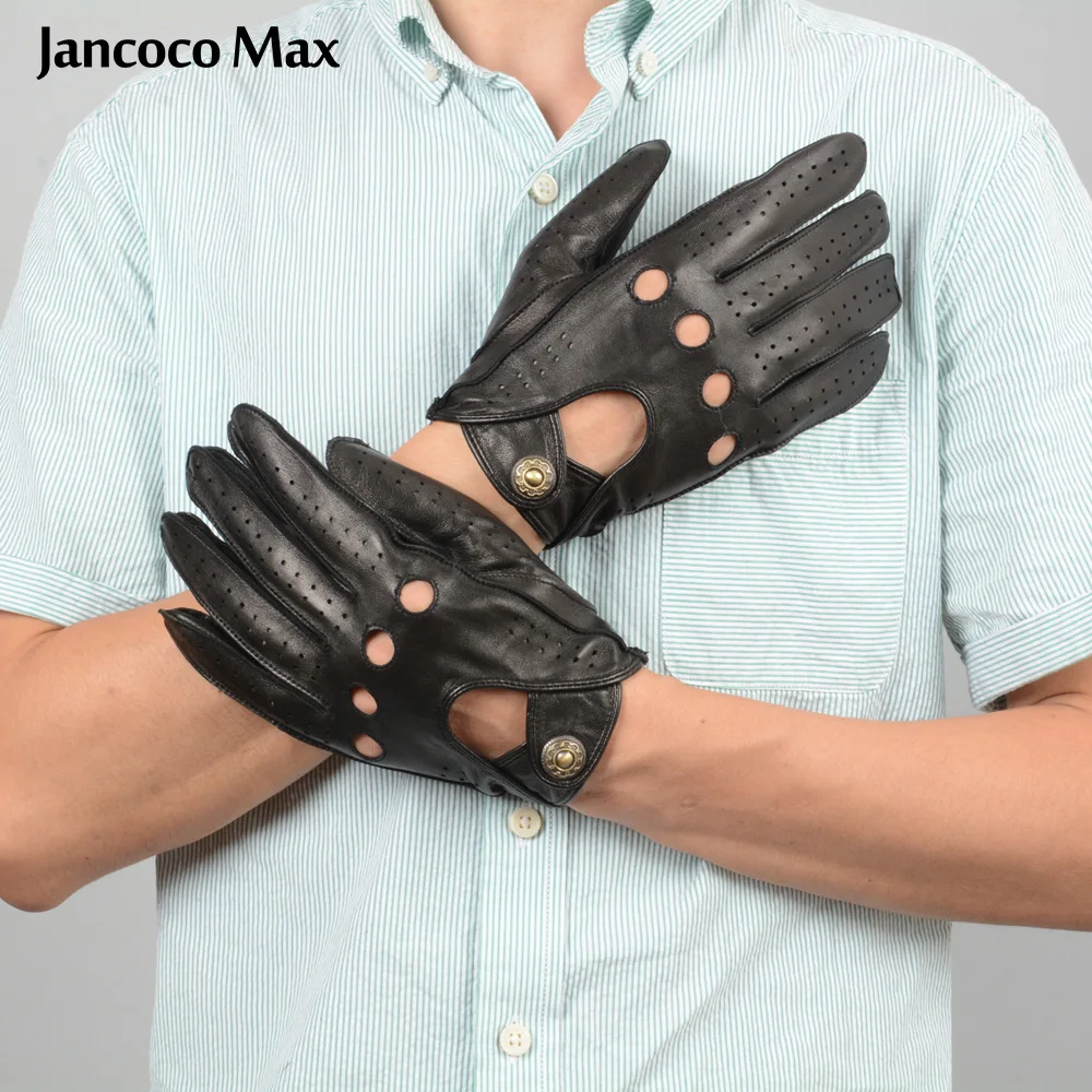 Jancoco Max Новые мужские Роскошные перчатки из натуральной оленьей кожи осень-зима