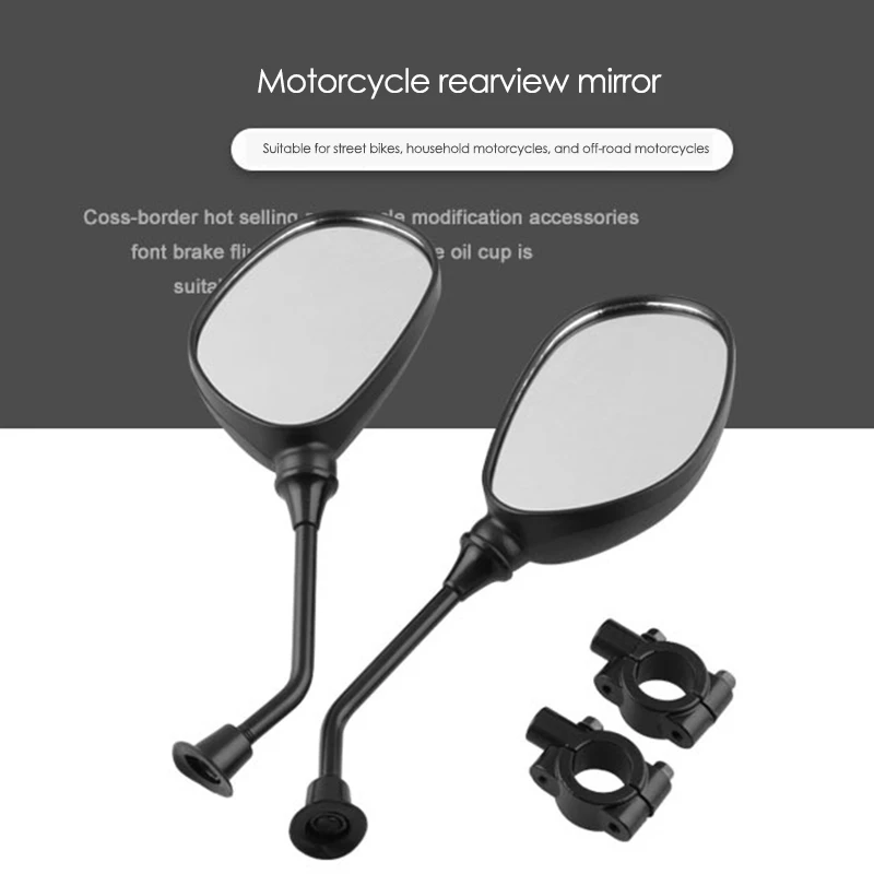 

AP68-Universal Motorcycle Modified Rear View Mirror with Adapter ATV Motorcycle Handlebar Rear View Mirror
