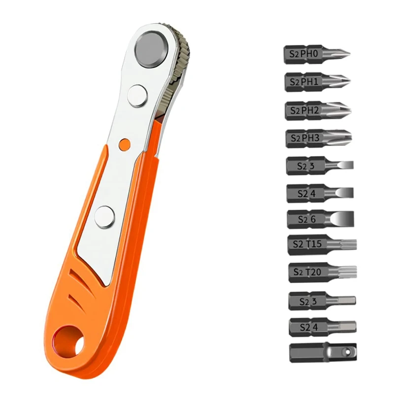 

Ratchet Wrench Screwdriver Ratchet Wrench Screwdriver Set Mini Ratcheting Screwdriver Bit Set 12Pcs