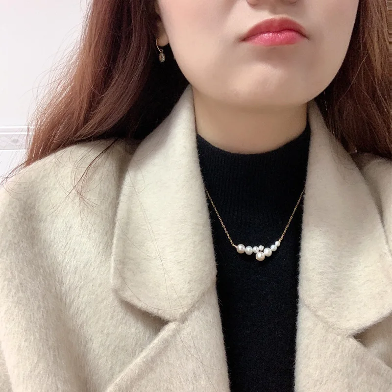 

Liemjee Wholesale Fashion Personality Jewelry Simplicity Ball Pearls Necklace For Women Feature Namour Charm Gift All Seasons