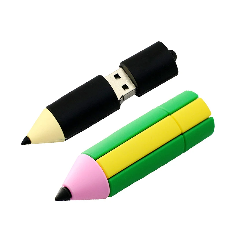 Новый USB флеш накопитель в форме карандаша 64 ГБ 32 16 8 2 0 флешка для студентов