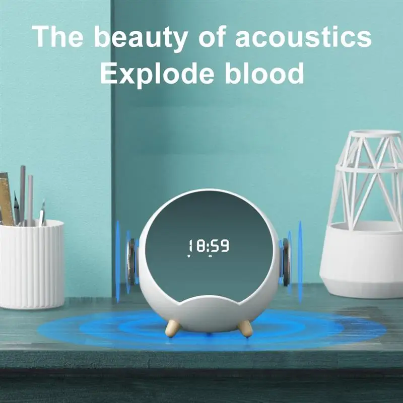 Часы Bluetooth-динамик портативный беспроводной динамик s стерео звук Голосовое