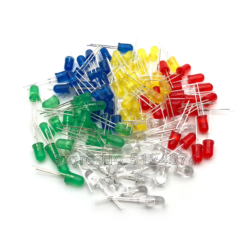 Светоизлучающие диоды 5 мм светодиодная лампа комплект компонентов