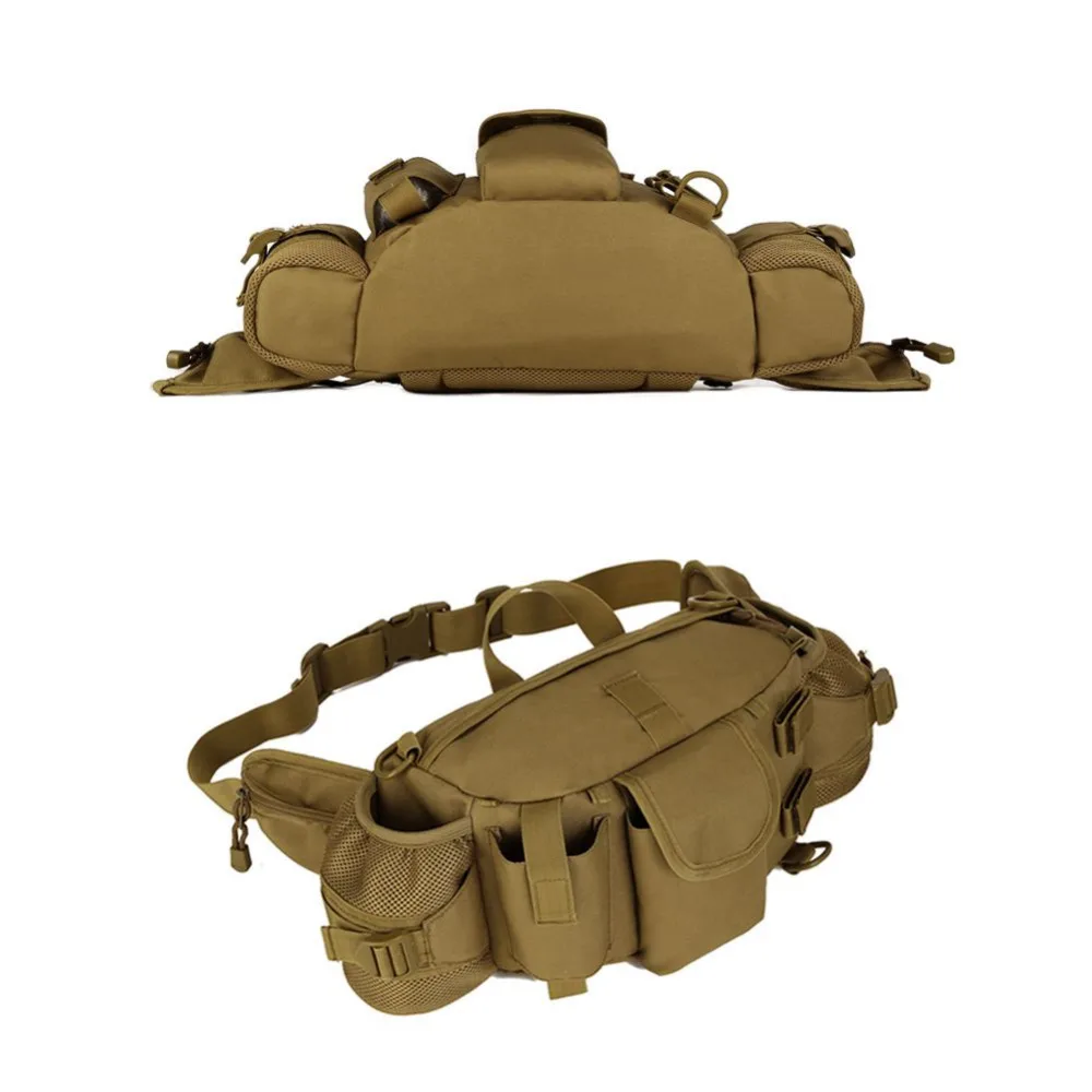 

Double Water Bottle Men Nylon Waist Sport Bag Belt Tactical Military Travel Hiking Pack Camping Tactical Backpack