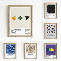 ellsworth kelly the meschers poster spectrum colors arranged by chance art prints black ripe modern wall picture home decor