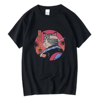 mens top quality 100 cotton funny knife cat printing men t shirt cool casual t shirt for men o neck t shirt male tees tops