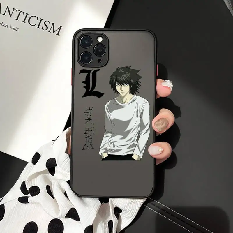 

Death Note Anime Ryuk kira Phone Case matte transparent For iphone 7 8 11 12 plus mini x xs xr pro max cover