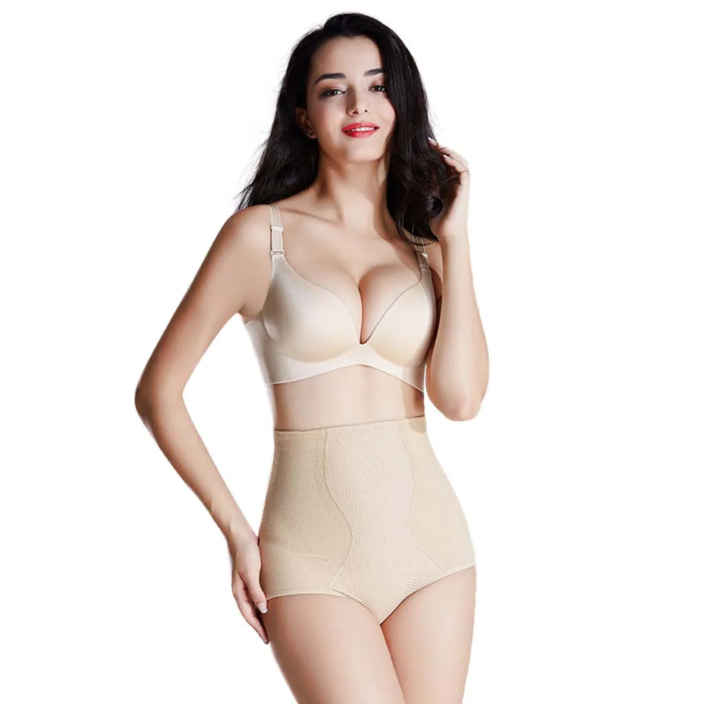 Облегающее нижнее белье для женщин утягивающее шорты яркие Трусики с высокой