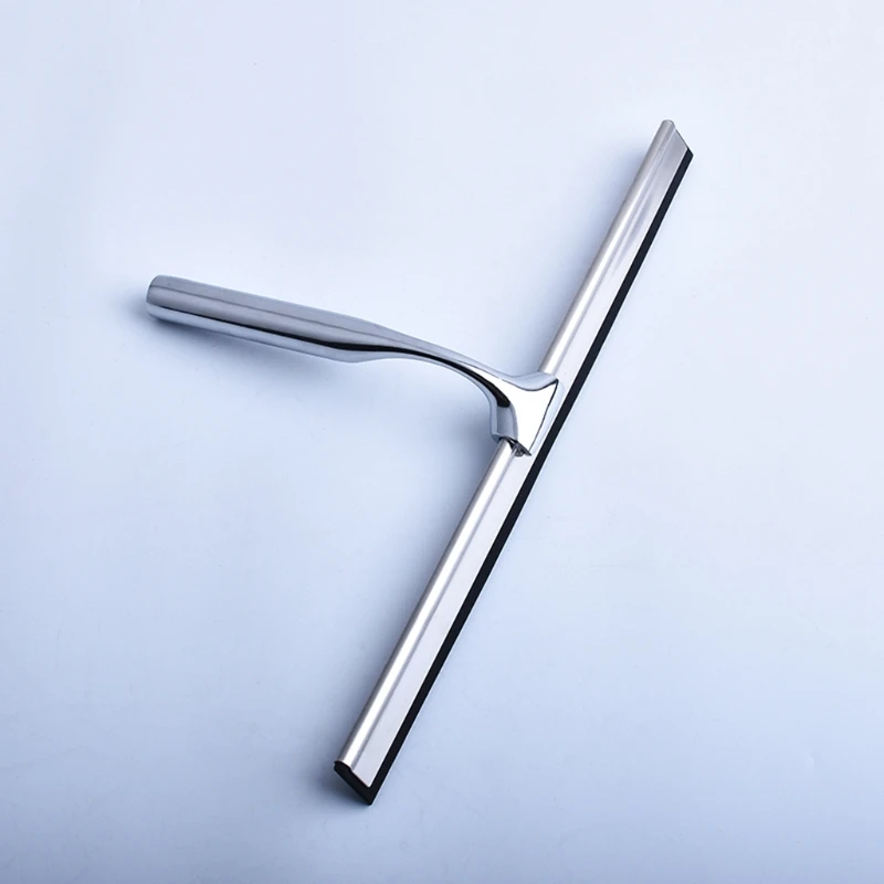 

Q1JB Shower Squeegee Stainless Steel Squeegee Window Wiper Cleaner for Car Glass Home