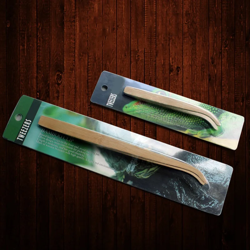 Пинцет для чистки и кормления рептилий деревянный пинцет с зажимами инструмент