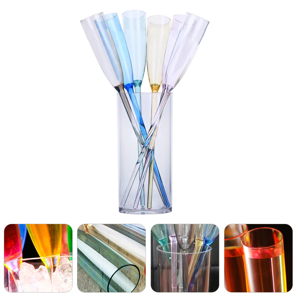 

1 Set/7pcs Chic Glasses Drinking Cup Champagne Glass Bar Cup