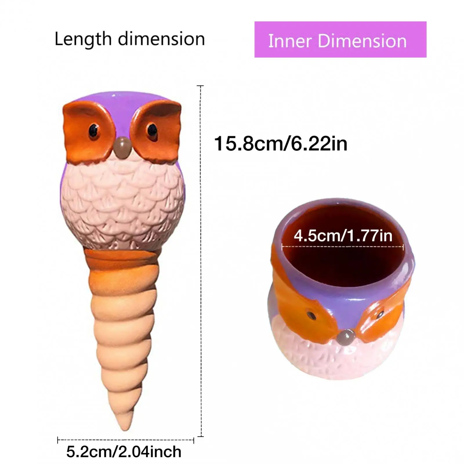 

6 Packs Owl Automatic Plant Watering Spikes for Auto Watering Gardening Gift