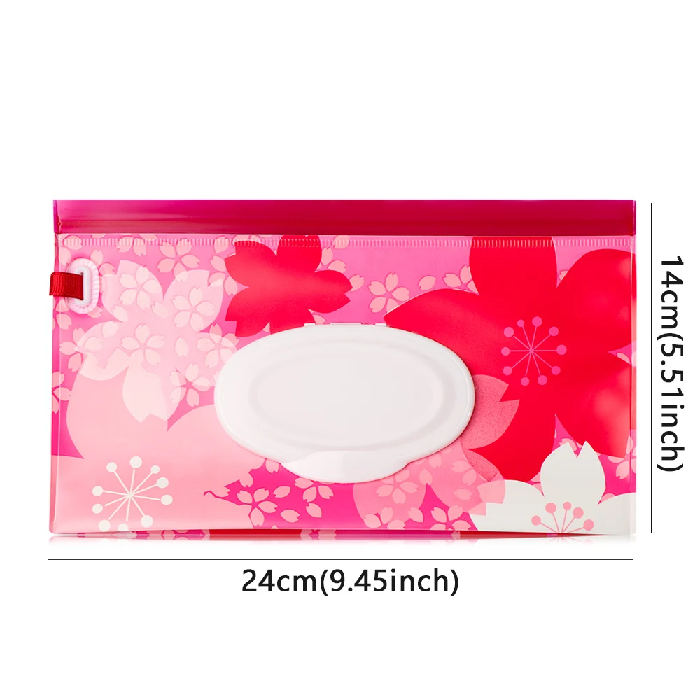 

Portable Outdoor Wet Wipes Bag Wipes with Easy-Carry Snap-Strap Portable Flip Cover Cosmetic Pouch Tissue Box Baby Accessories
