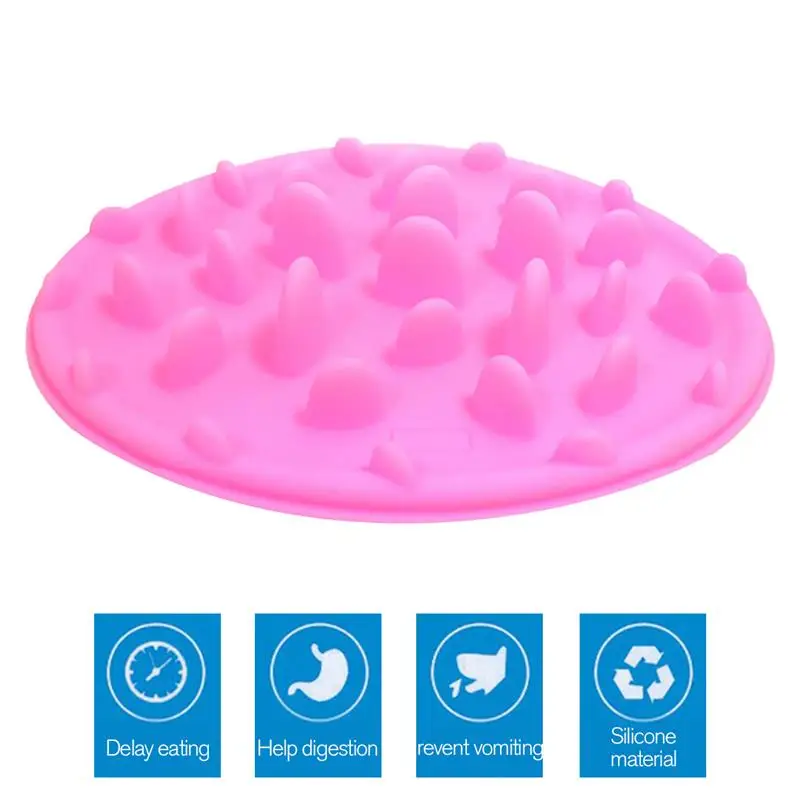 Миска для домашних животных мягкая резиновая кормушка собак и кошек защита от