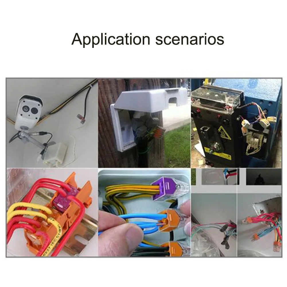 75 шт. соединители для проводов Универсальные клеммные зажимы кабеля PCT412 Mini Quick Home