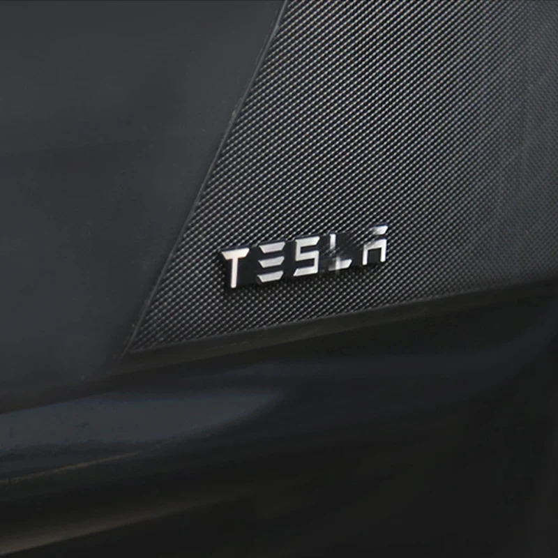 Модификация 4 шт. из алюминиевого сплава для логотипа Тесла аудио декоративные