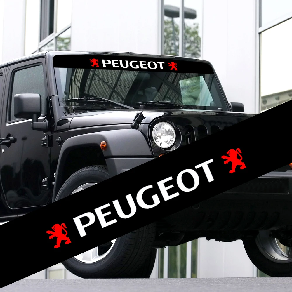 Виниловая наклейка на переднее стекло автомобиля солнцезащитный козырек и