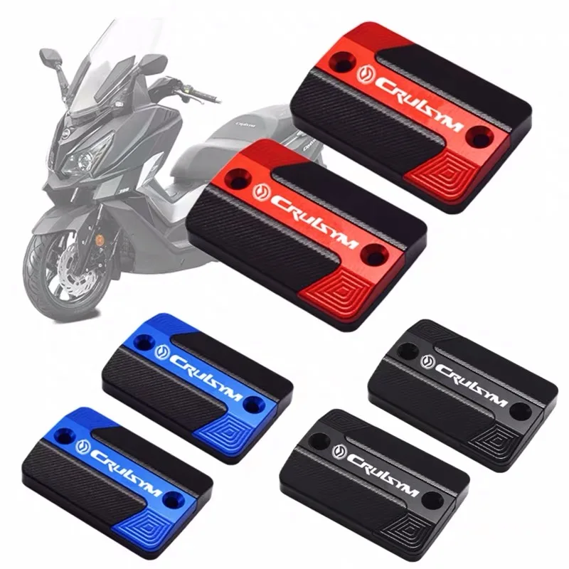 

For SYM CRUISYM 300 CRUISYM300 Motorcycle accessories CNC Aluminum Front Rear Fluid Reservoir Cover Cylinder Reservoir Brake Cap