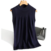 zjaiss knitted vests women top o neck solid tank fashion female sleeveless casual hollow out thin tops 2022 summer knit shirt