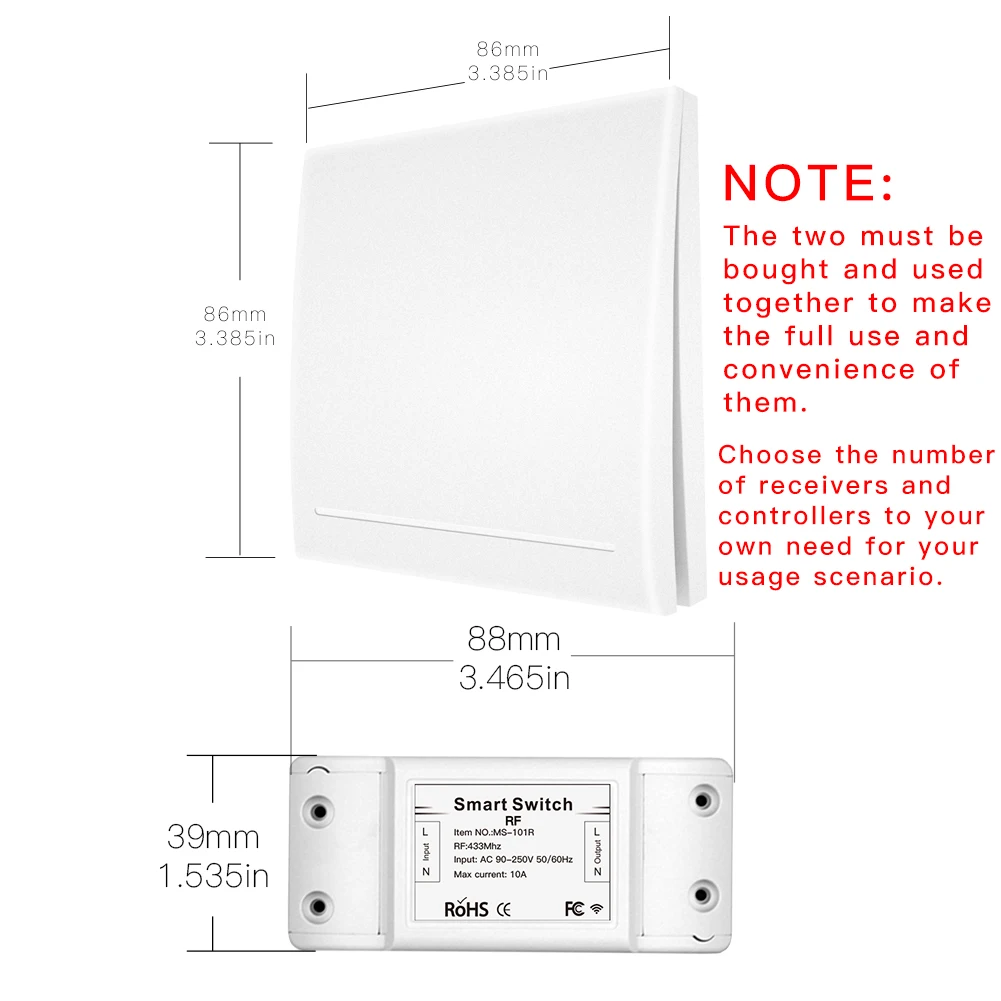 Пульт дистанционного управления 433 МГц 110 В 220 в | Электроника