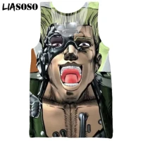 liasoso 3d print mens hot anime jojos bizarre adventure summer casual fashion beach funny vest sleeveless hip hop tank tops