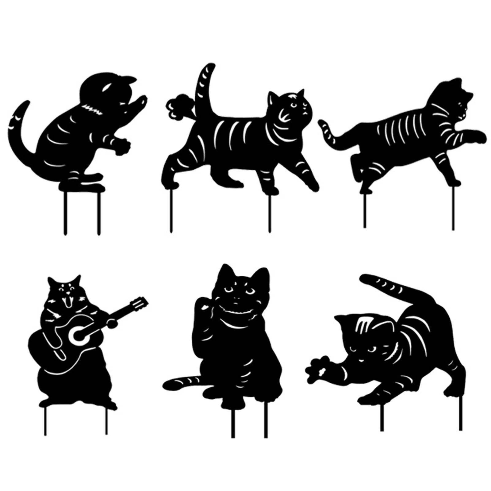 

Черная кошка собака двор искусство стоянки животные силуэт садовое украшение