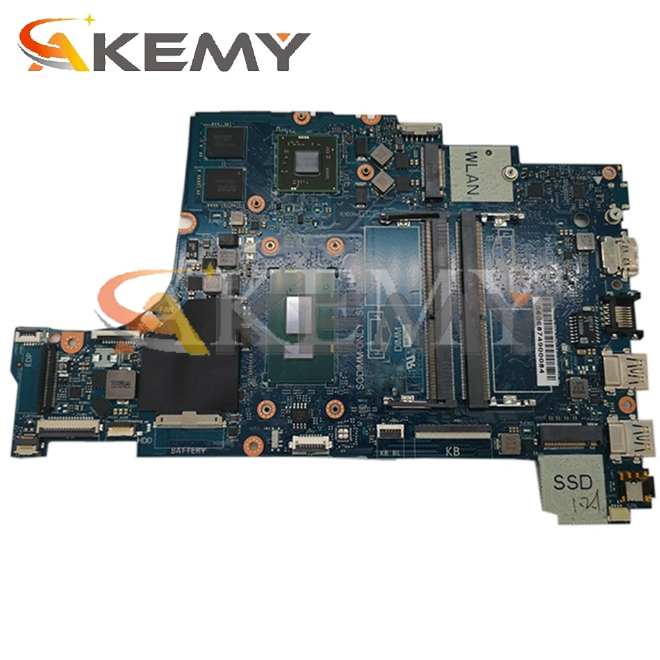 CAL50/DAL10 LA-F115P для DELL Inspiron 15 5570 17 5770 ноутбук материнская плата CN-0Y8YF0 Y8YF0 с I7-8550U R530 GPU 100%