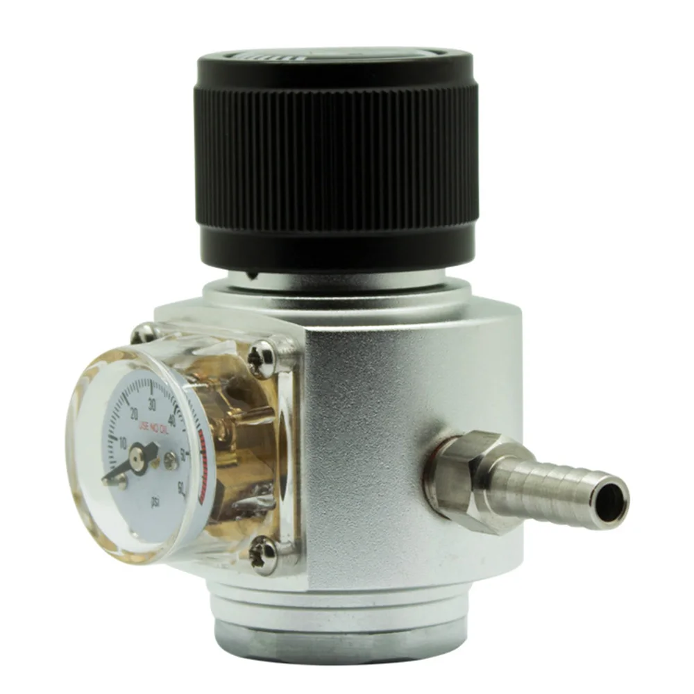 

CO2 Mini Gas Regulator CO2 Kit 60PSI Stainless Steel Mini Air Regulator Soda Bucket Carbon Dioxide Regulator