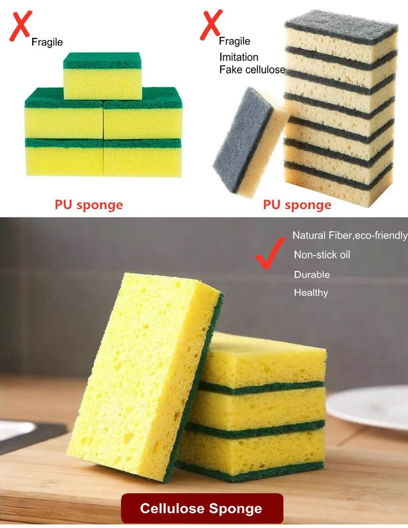 Целлюлозная губка натуральное волокно хлопок целлюлозная супер впитывающая