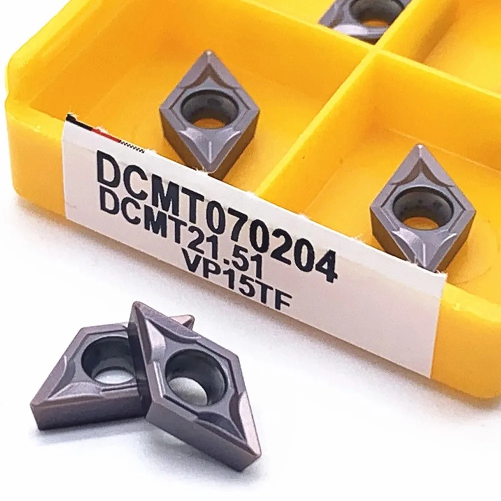 

Твердосплавная пластина DCMT070204 VP15TF DCMT21.51, инструмент для внутренней обточки, металлический токарный инструмент, инструмент для ЧПУ, карбидн...
