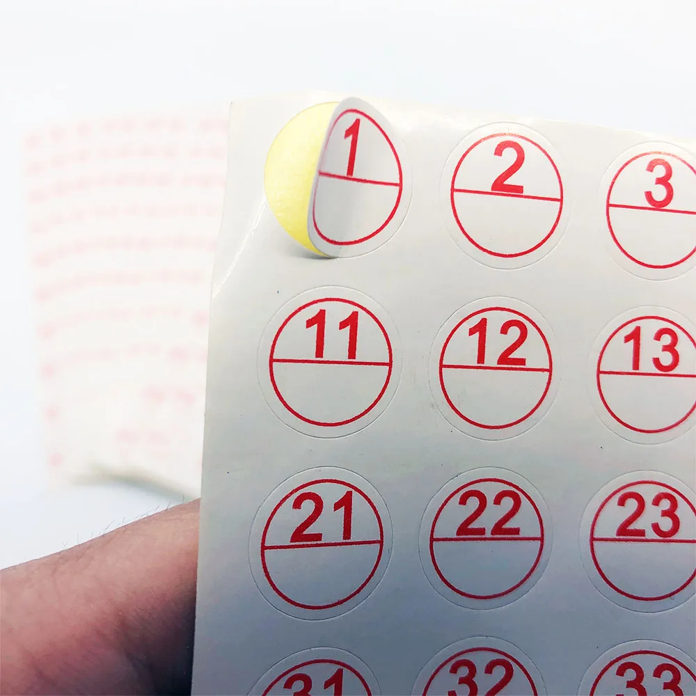 WKDP 1000 шт. наклейки с круглыми цифрами для алмазной живописи инструмент рисования