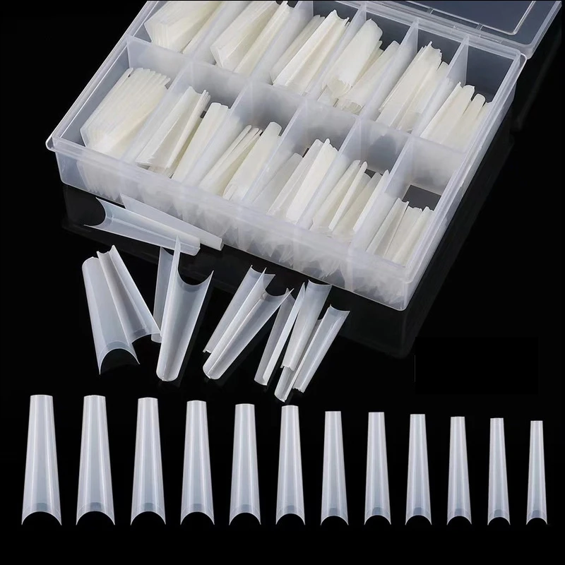 Удлиненные искусственные накладные ногти XXL украшение для французских ногтей в