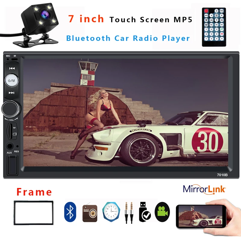 2 Din автомобильное радио 7 &quotHD Авторадио мультимедийный плеер 2DIN сенсорный экран