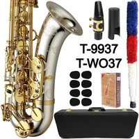 mfc tenor saxophone t 9937 t wo37 silvering gold keys sax tenor mouthpiece ligature reeds neck musical instrument