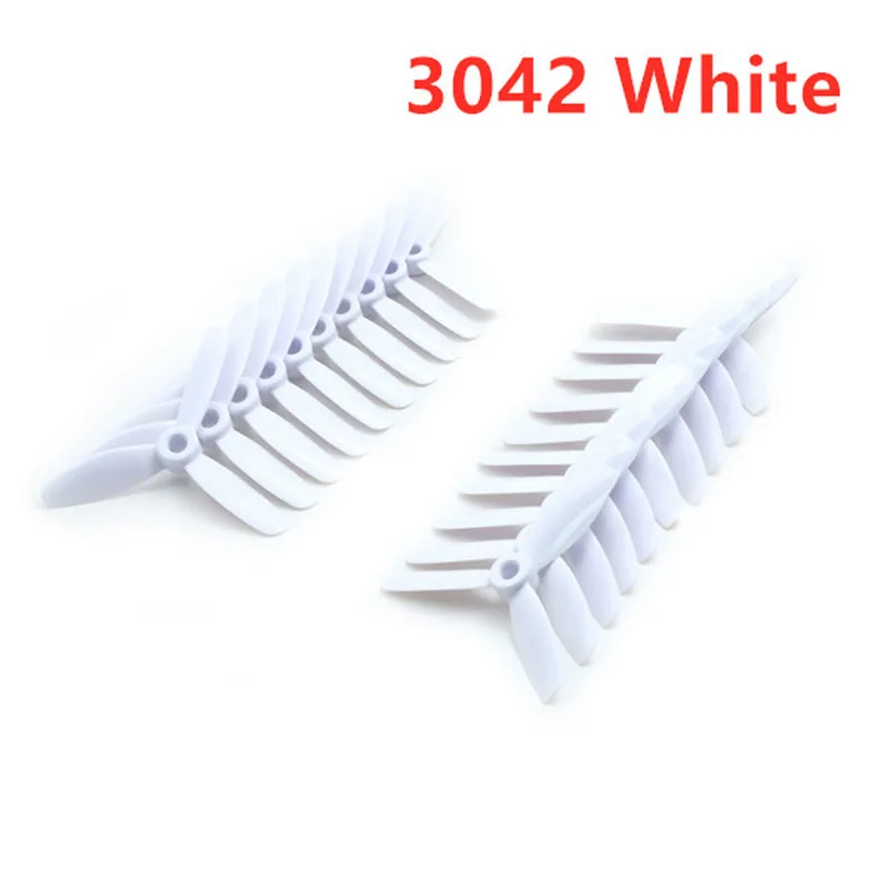 10 пар GEPRC 5040 V2/3042 5 дюймов/3x4,2 дюймов CW CCW 3 Лопасти пропеллеры для модели радиоуправляемых квадрокоптеров игрушки Запасные части DIY Accs - Цвет: 3042 White