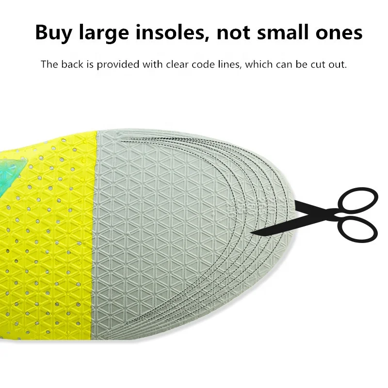 Гелевые удобные спортивные стельки EVA улучшенная амортизация при ходьбе и