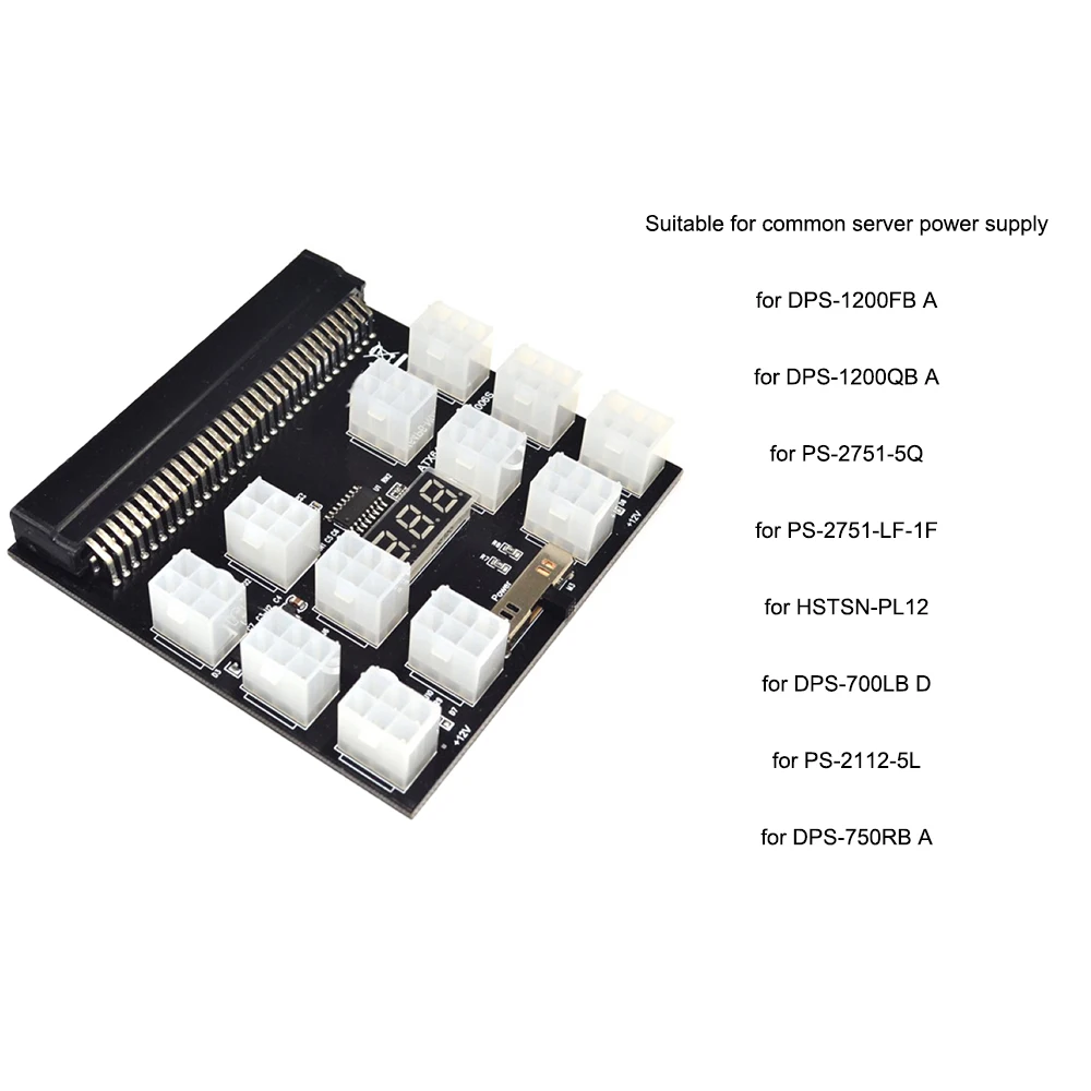 Профессия добыча PCI E Питание коммутационная плата адаптера набор 12/17 Порты 6Pin PSU