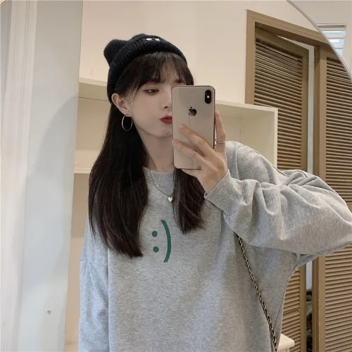 

Real Shot 2021 New Autumn Thin Korean Style Round