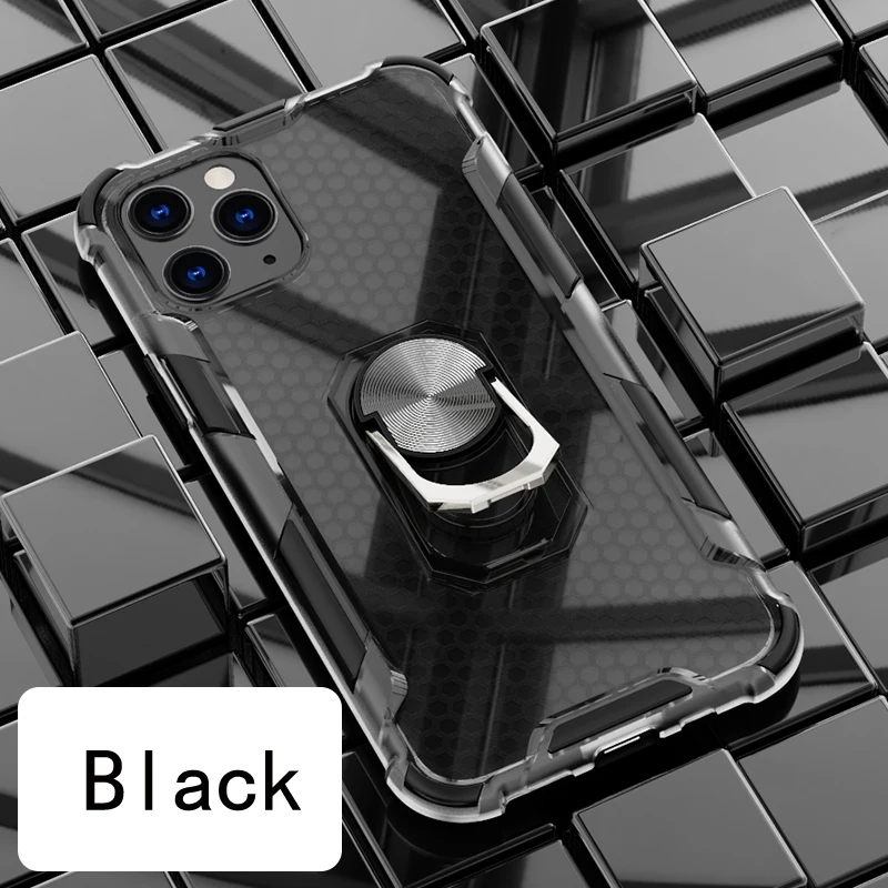 

Magnetic Metal Finger Ring Holder Case For iPhone 12 Mini 11 Pro Max Xs Max XR X 8 7 6 6s Plus SE 2020 Armor Stand Back Cover