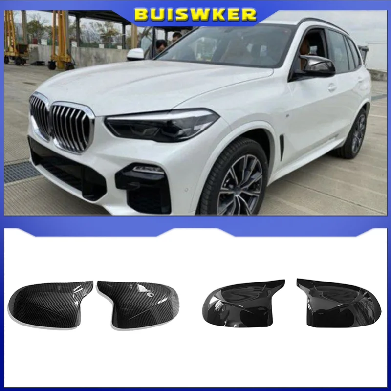 for BMW X3 X4 X5 X6 2014 2015 2016 2017 2018 Rear View Side Mirror Cover F25 F26 F15 F16 Carbon fiber pattern Accessories